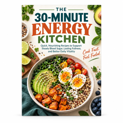 The 30-Minute Energy Kitchen: Quick, Nourishing Recipes to Support Steady Blood Sugar, Lasting Fullness, and Better Daily Vitality