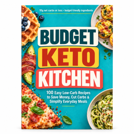 BUDGET KETO KITCHEN: 100 Easy Low-Carb Recipes to Save Money, Cut Carbs & Simplify Everyday Meals