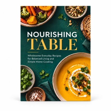 NOURISHING TABLE: Wholesome Everyday Recipes for Balanced Living and Simple Home Cooking