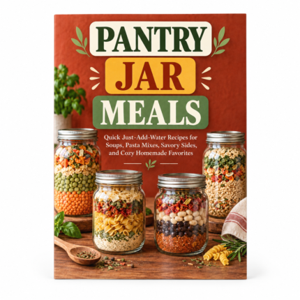 PANTRY JAR MEALS: Quick Just-Add-Water Recipes for Soups, Pasta Mixes, Savory Sides, and Cozy Homemade Favorites