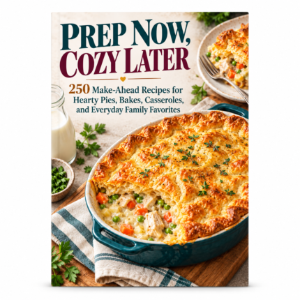 PREP NOW, COZY LATER: 250 Make-Ahead Recipes for Hearty Pies, Bakes, Casseroles, and Everyday Family Favorites