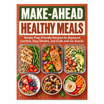 MAKE-AHEAD HEALTHY MEALS: Simple Prep-Friendly Recipes for Balanced Lunches, Easy Dinners, and Grab-And-Go Snacks