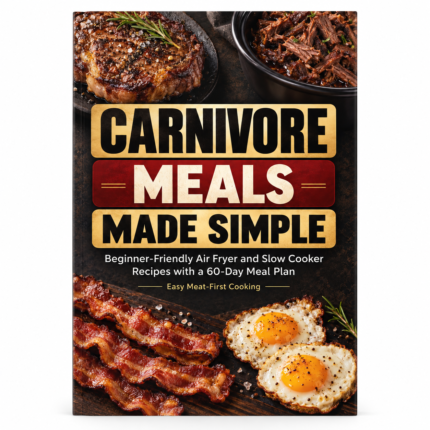 CARNIVORE MEALS MADE SIMPLE: Beginner-Friendly Air Fryer and Slow Cooker Recipes with a 60-Day Meal Plan