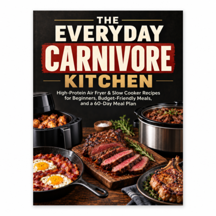 The EVERYDAY CARNIVORE KITCHEN: High-Protein Air Fryer & Slow Cooker Recipes for Beginners, Budget-Friendly Meals, and a 60-Day Meal Plan