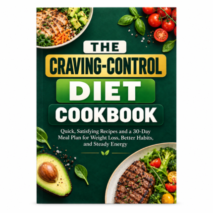 The CRAVING-CONTROL DIET COOKBOOK: Quick, Satisfying Recipes and a 30-Day Meal Plan for Weight Loss, Better Habits, and Steady Energy