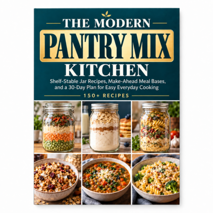 The MODERN PANTRY MIX KITCHEN: Shelf-Stable Jar Recipes, Make-Ahead Meal Bases, and a 30-Day Plan for Easy Everyday Cooking