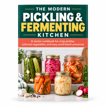 The MODERN PICKLING & FERMENTING KITCHEN: a Starter Cookbook for Crisp Pickles, Cultured Vegetables, and Easy Small-Batch Preserves