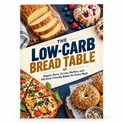 The LOW-CARB BREAD TABLE: Bagels, Buns, Crusts, Muffins, and 100 Keto-Friendly Bakes for Every Meal